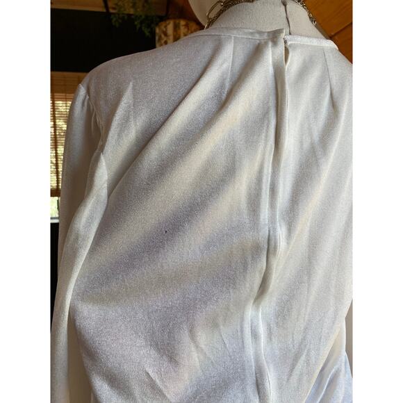 Vintage Bell Sleeve Blouse White - Picture 8 of 9